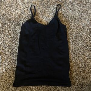 Black Women's Cami Tank Top - Classic Slim Fit